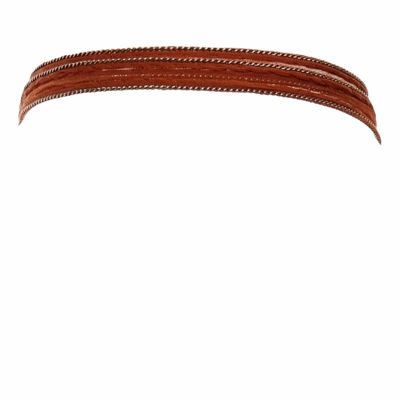 new last1 ❉ Chan Luu ❉ Chiffon Necklace ❉ Cognac - Picture 3 of 11